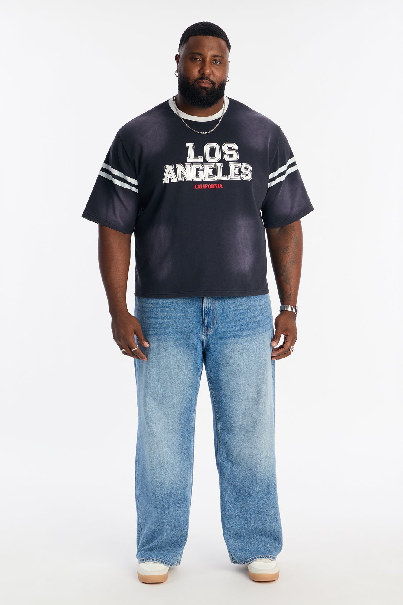 Retro Varsity HDK Tee - Black Wash