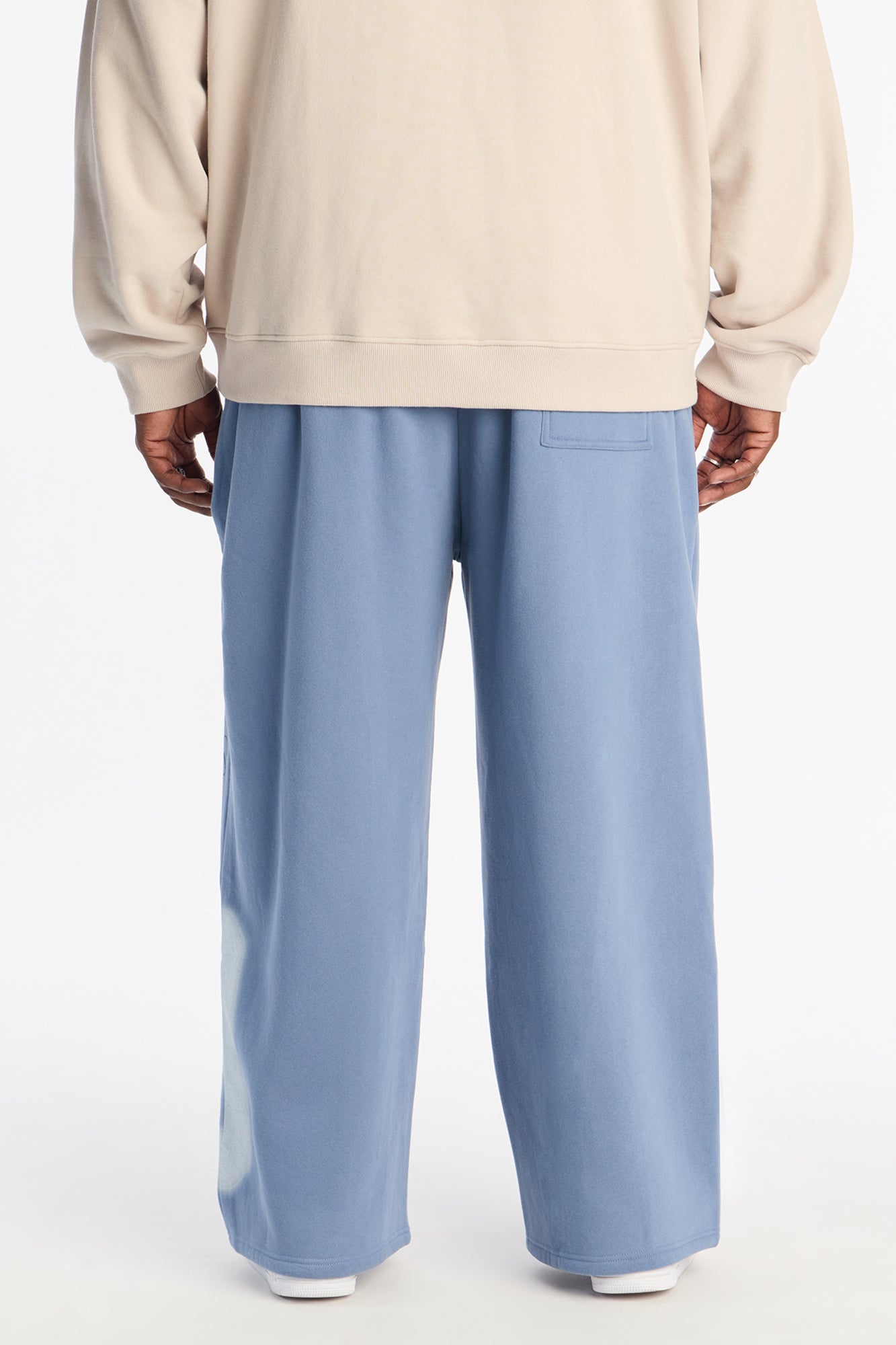 Never Fade Wide Leg Sweatpants - Navy