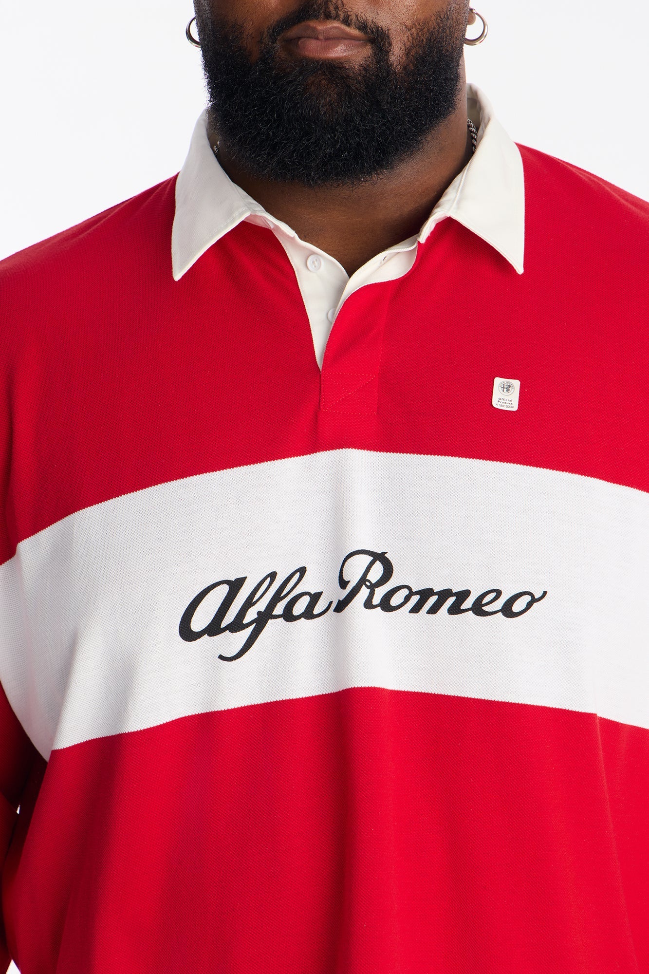 Alfa Romeo Long Sleeve Polo - Red/combo