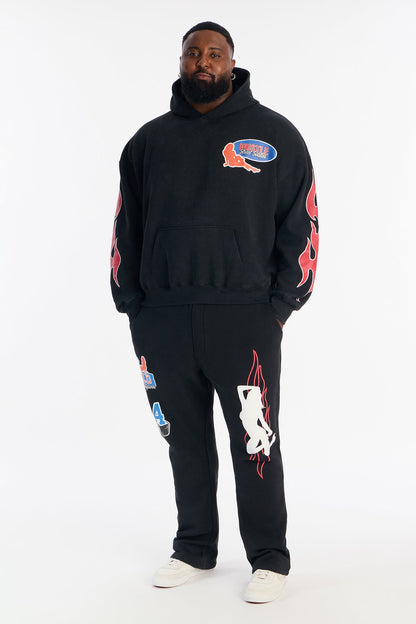 Build Your Empire 94 Flare Sweatpant - Black
