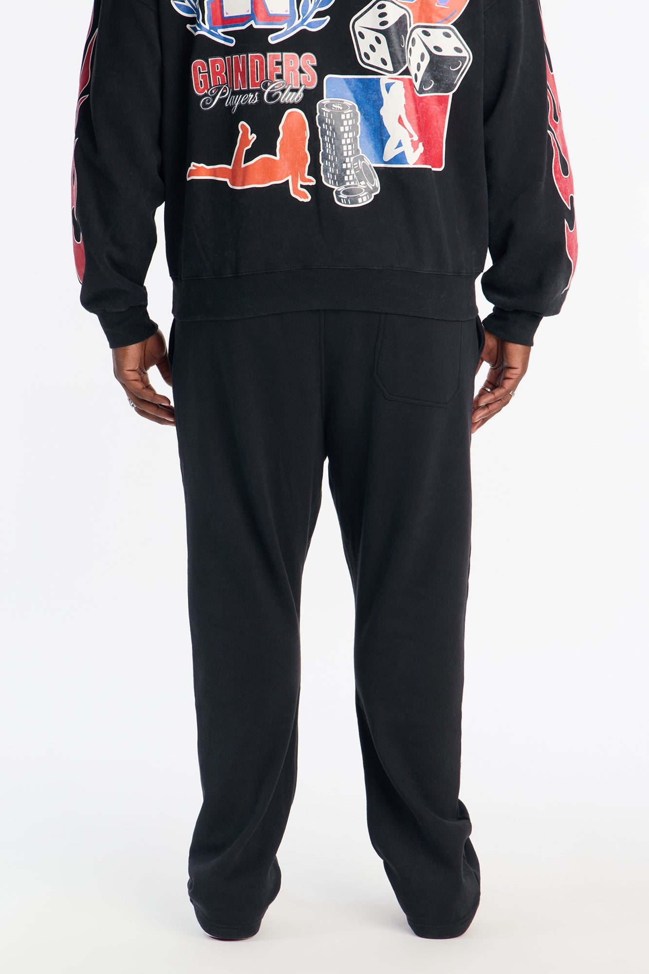 Build Your Empire 94 Flare Sweatpant - Black