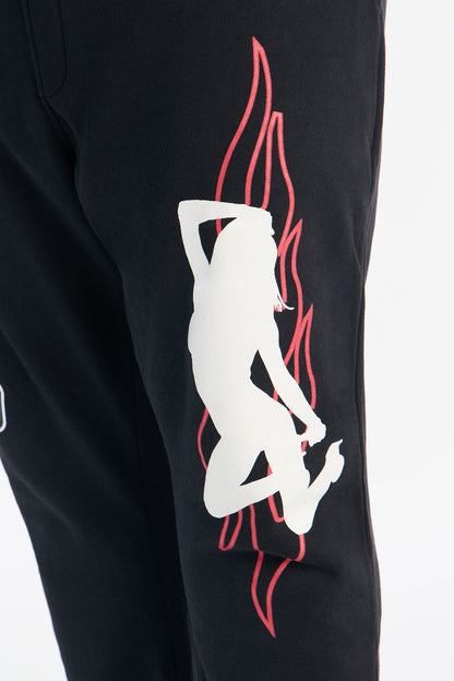 Build Your Empire 94 Flare Sweatpant - Black