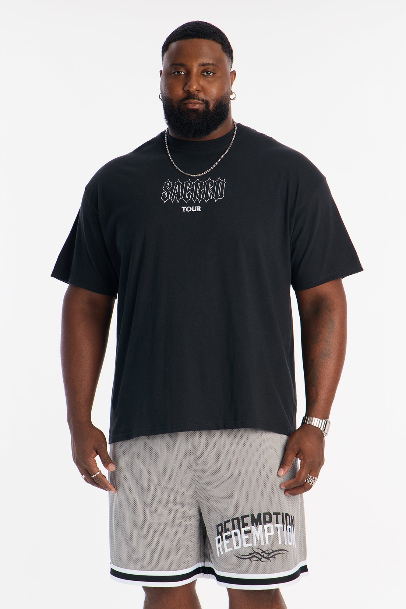 Sacred Tour Short Sleeve Tee - Black
