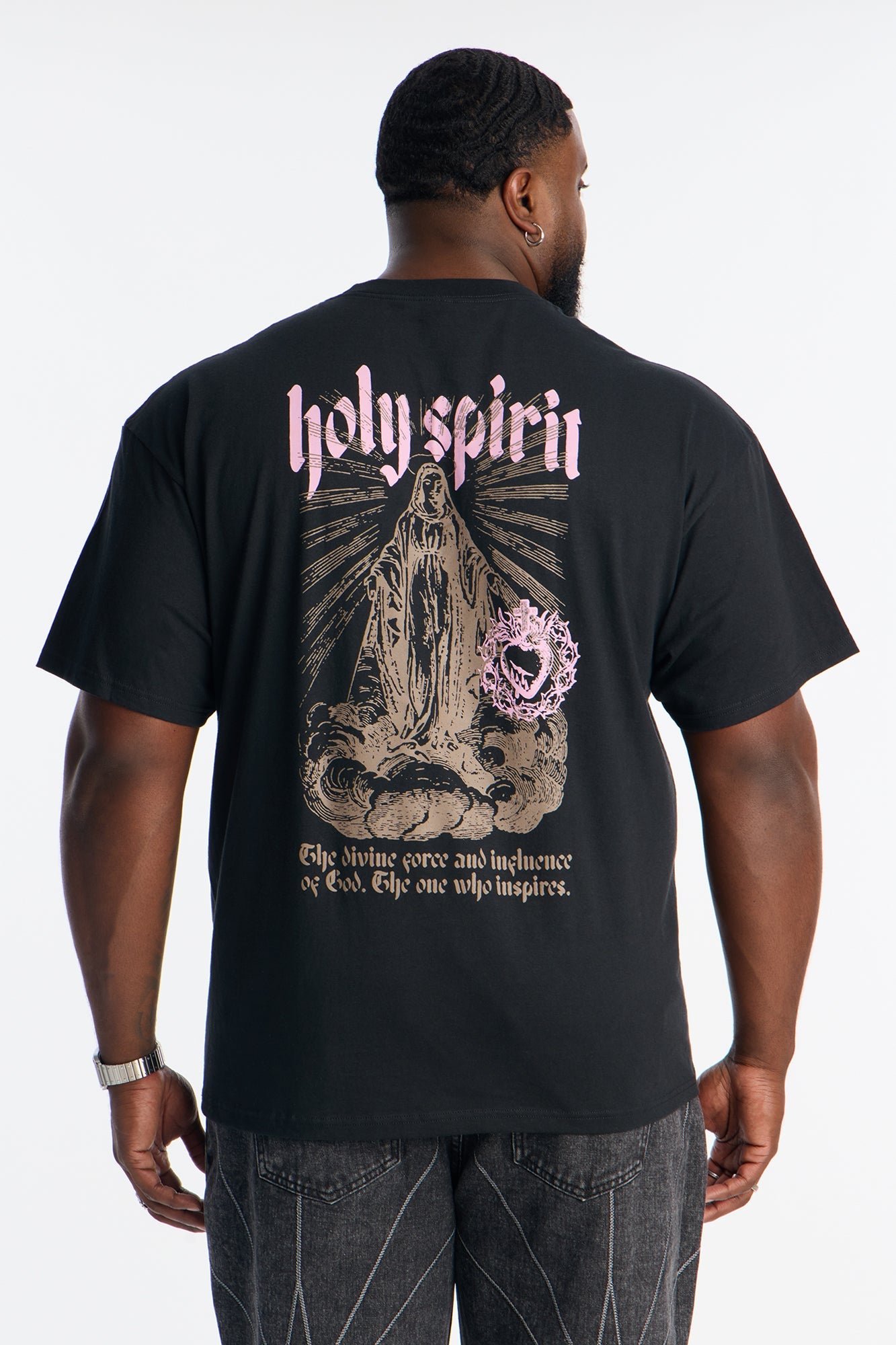 Protected By The Holy Spirit Short Sleeve Tee - Black