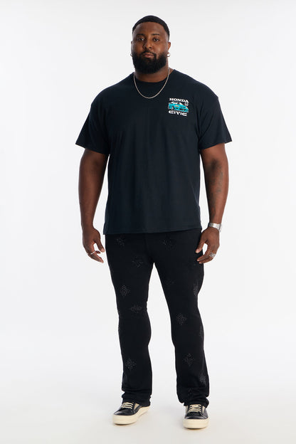 Honda Civic Short Sleeve Tee - Black