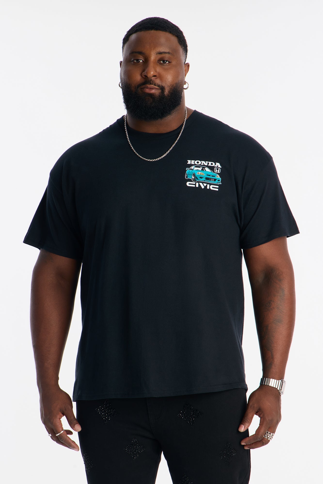 Honda Civic Short Sleeve Tee - Black