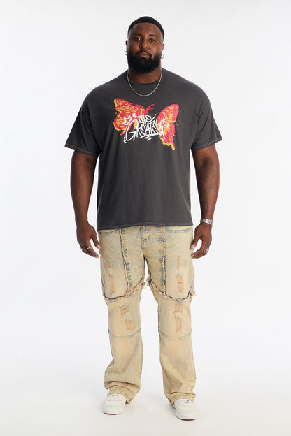 Muhammad Ali The Greatest Vintage Short Sleeve Tee - Black Wash