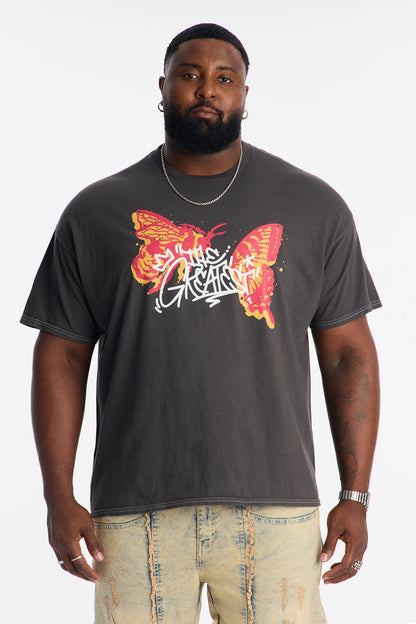 Muhammad Ali The Greatest Vintage Short Sleeve Tee - Black Wash