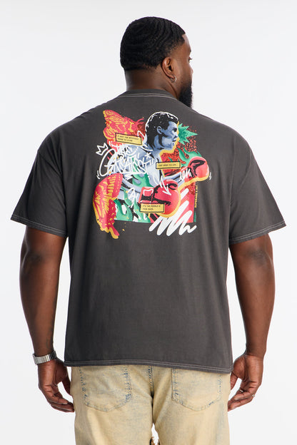 Muhammad Ali The Greatest Vintage Short Sleeve Tee - Black Wash