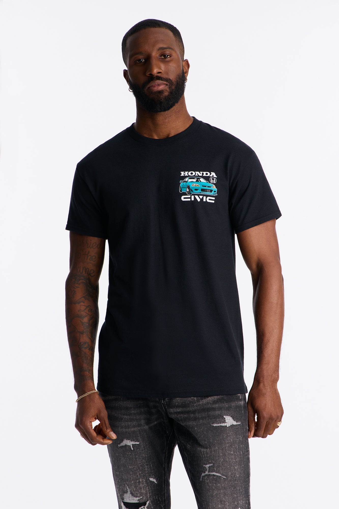 Honda Civic Short Sleeve Tee - Black