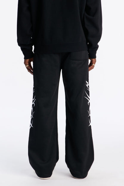 Rhinestone Tribe Sweatpants - Black