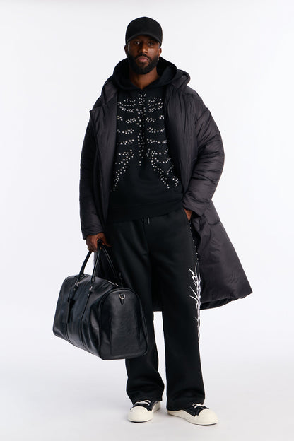 Overnight Classix Faux Leather Duffle Bag - Black