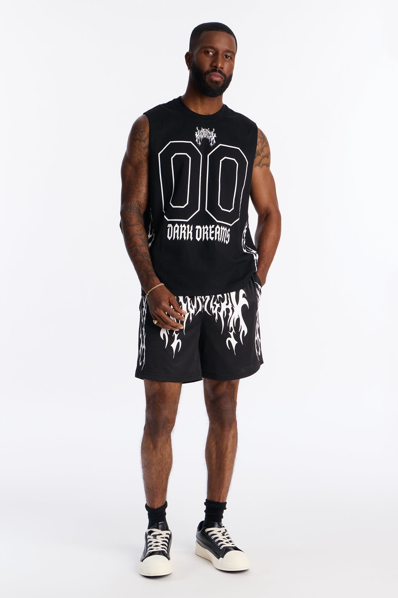 Midnight Anthem Graphic Mesh Short - Black/combo