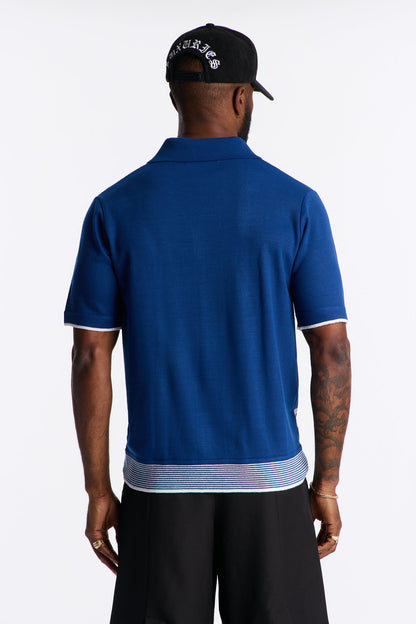 Casa Stripe Button Up - Blue/combo