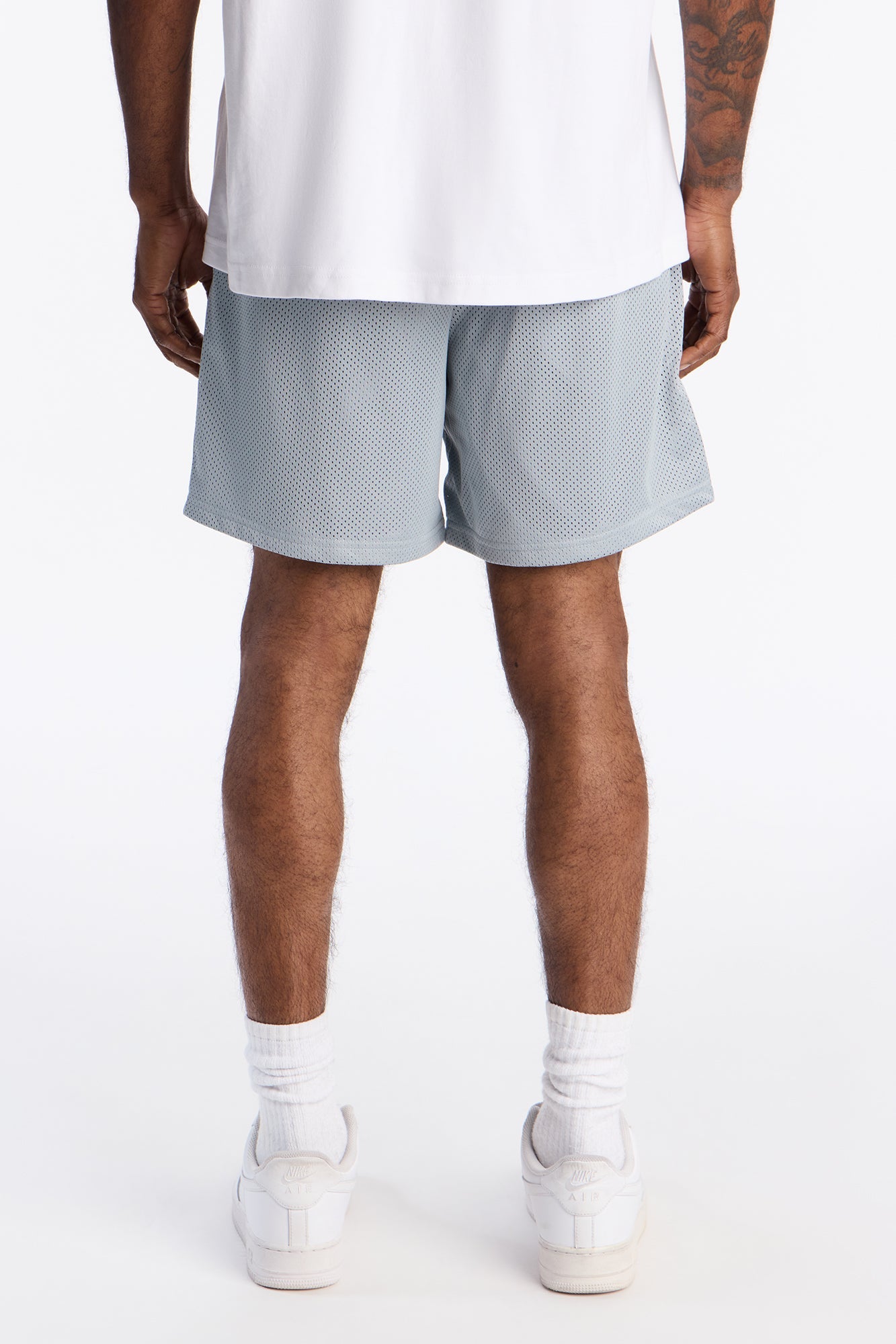 Angels Boulevard Mesh Short - Light Blue
