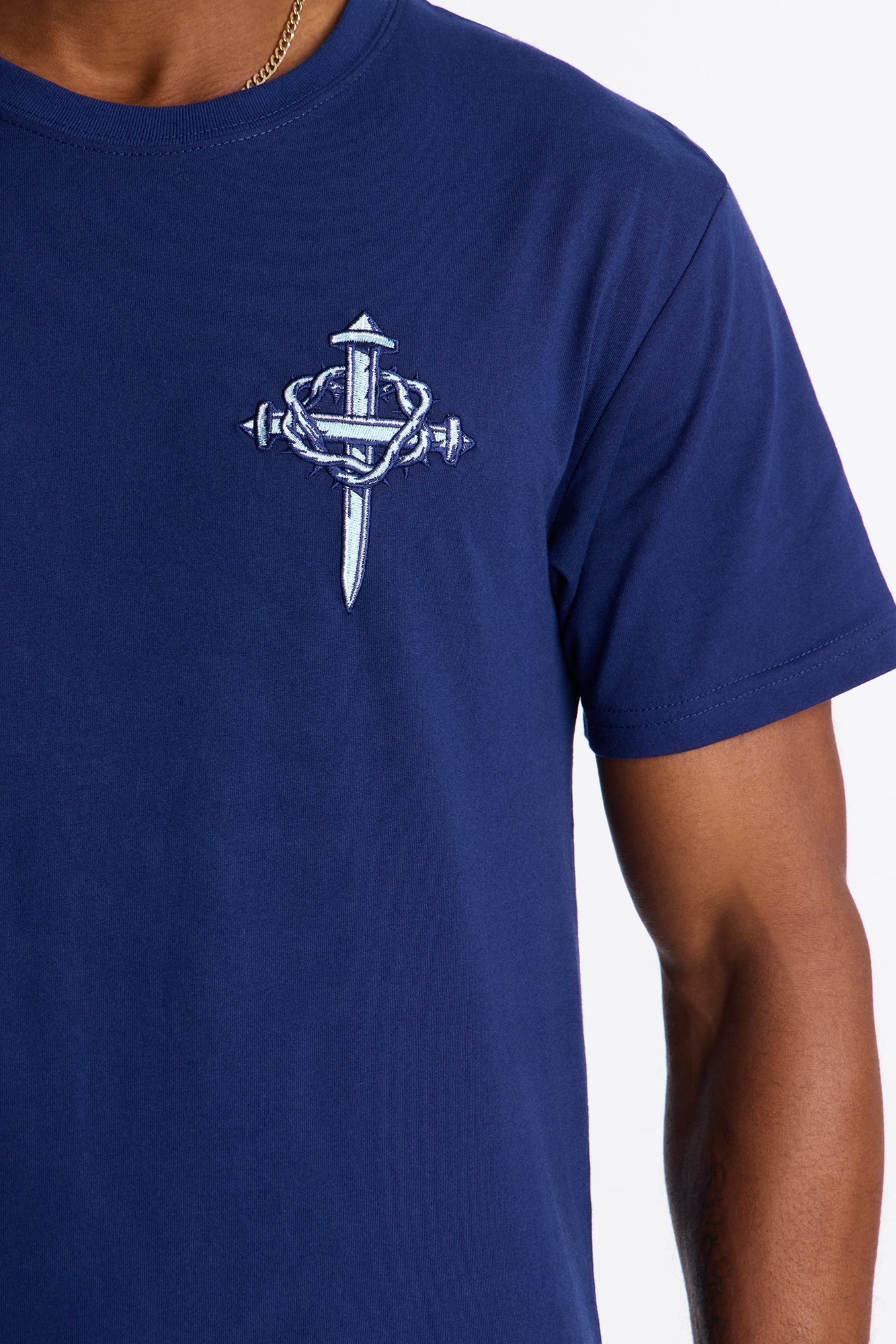 Faith Above All Short Sleeve Tee - Navy