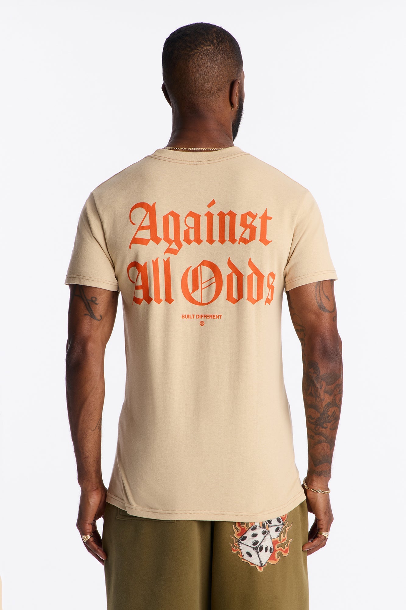 Built Against All Odds Short Sleeve Tee - Tan