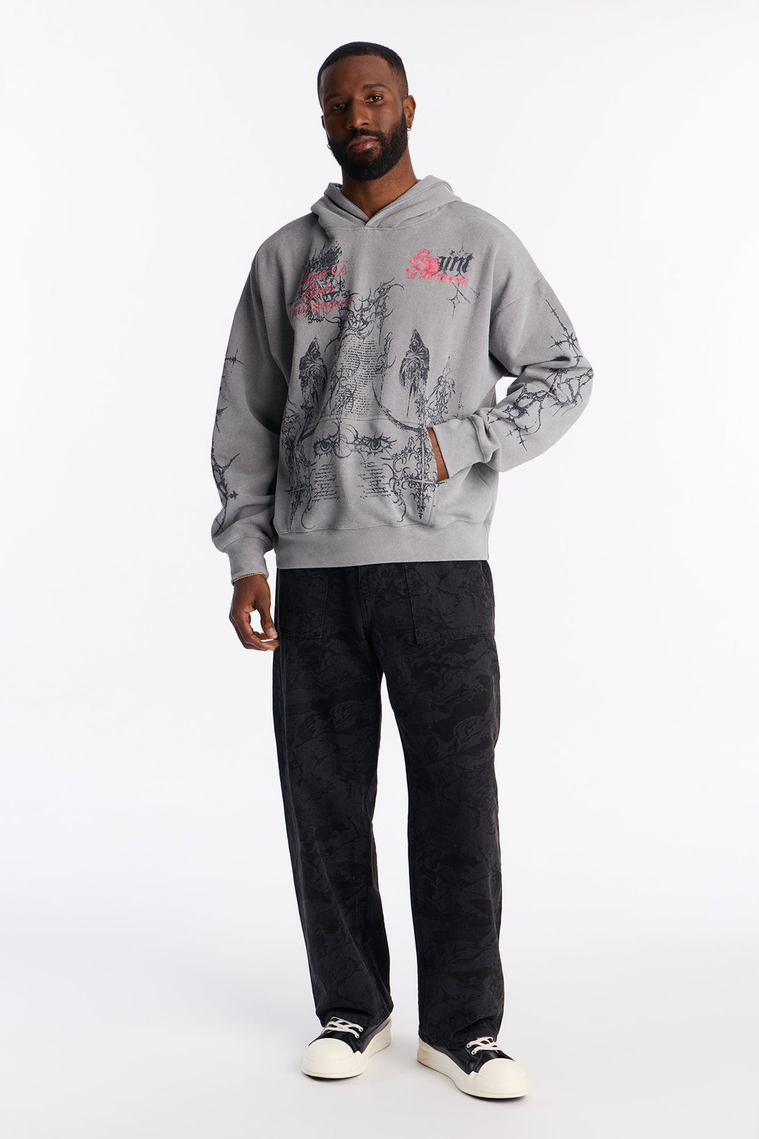 Saint Lifestyle Oversized Hoodie - Grey