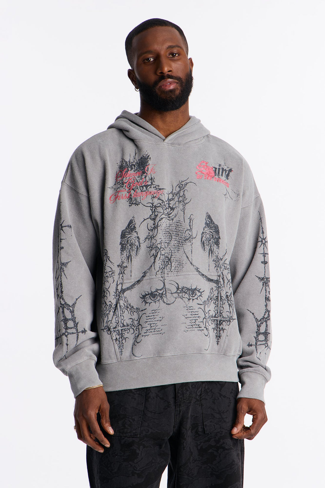 Saint Lifestyle Oversized Hoodie - Grey