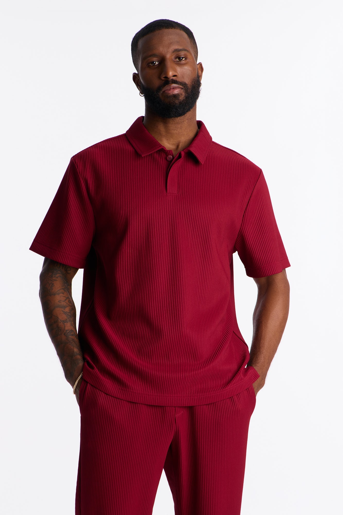Show Up Polo Shirt - Burgundy