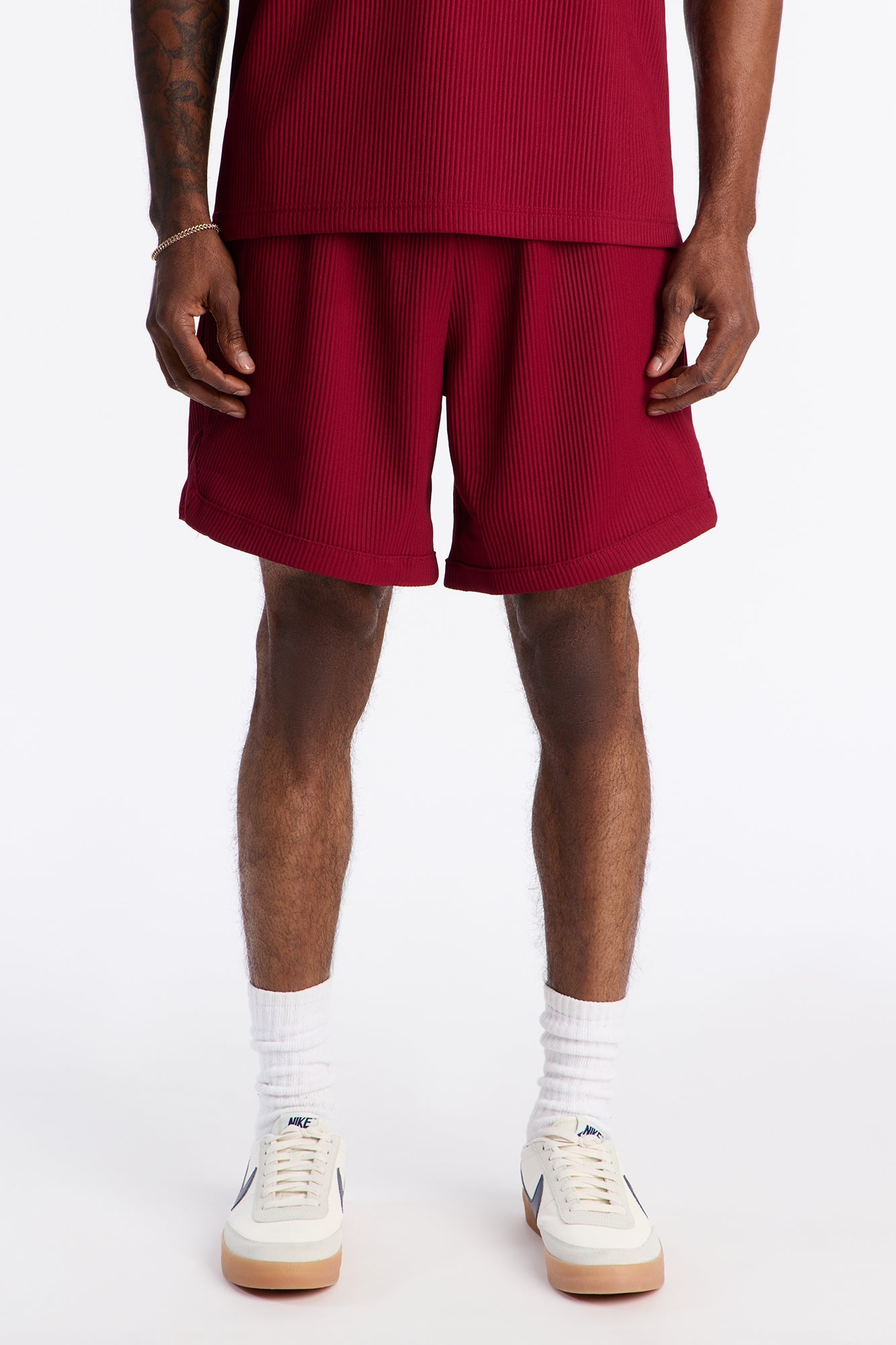 Show Up Basketball Short - Burgundy