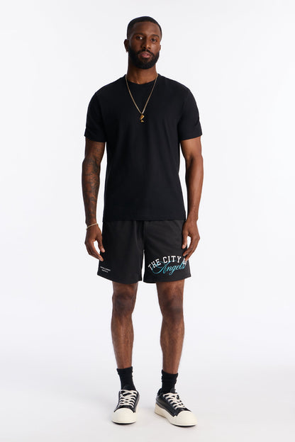 Angels Boulevard Mesh Short - Black