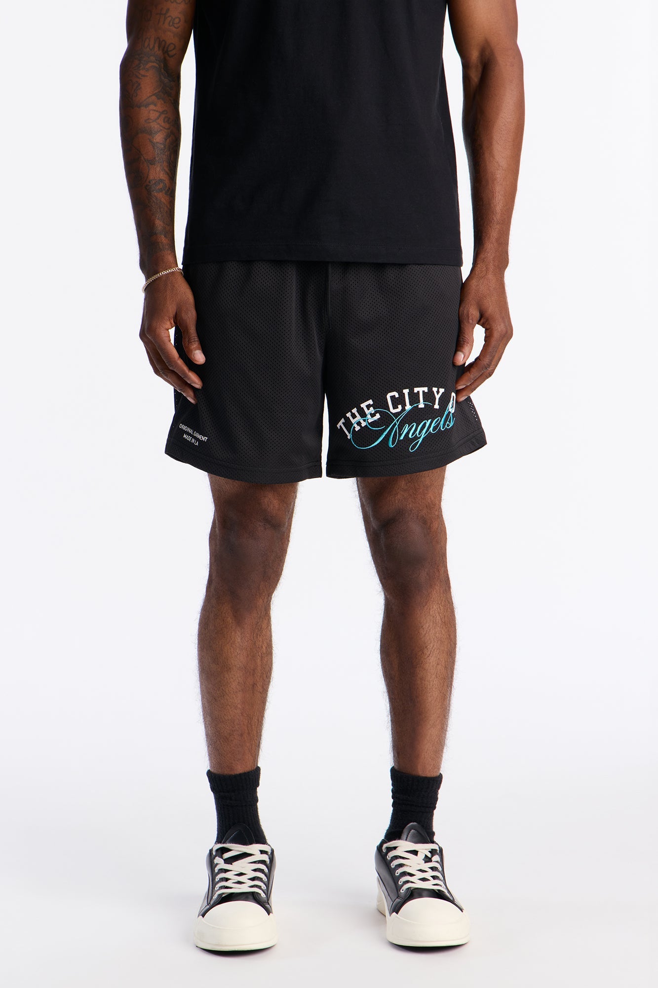 Angels Boulevard Mesh Short - Black