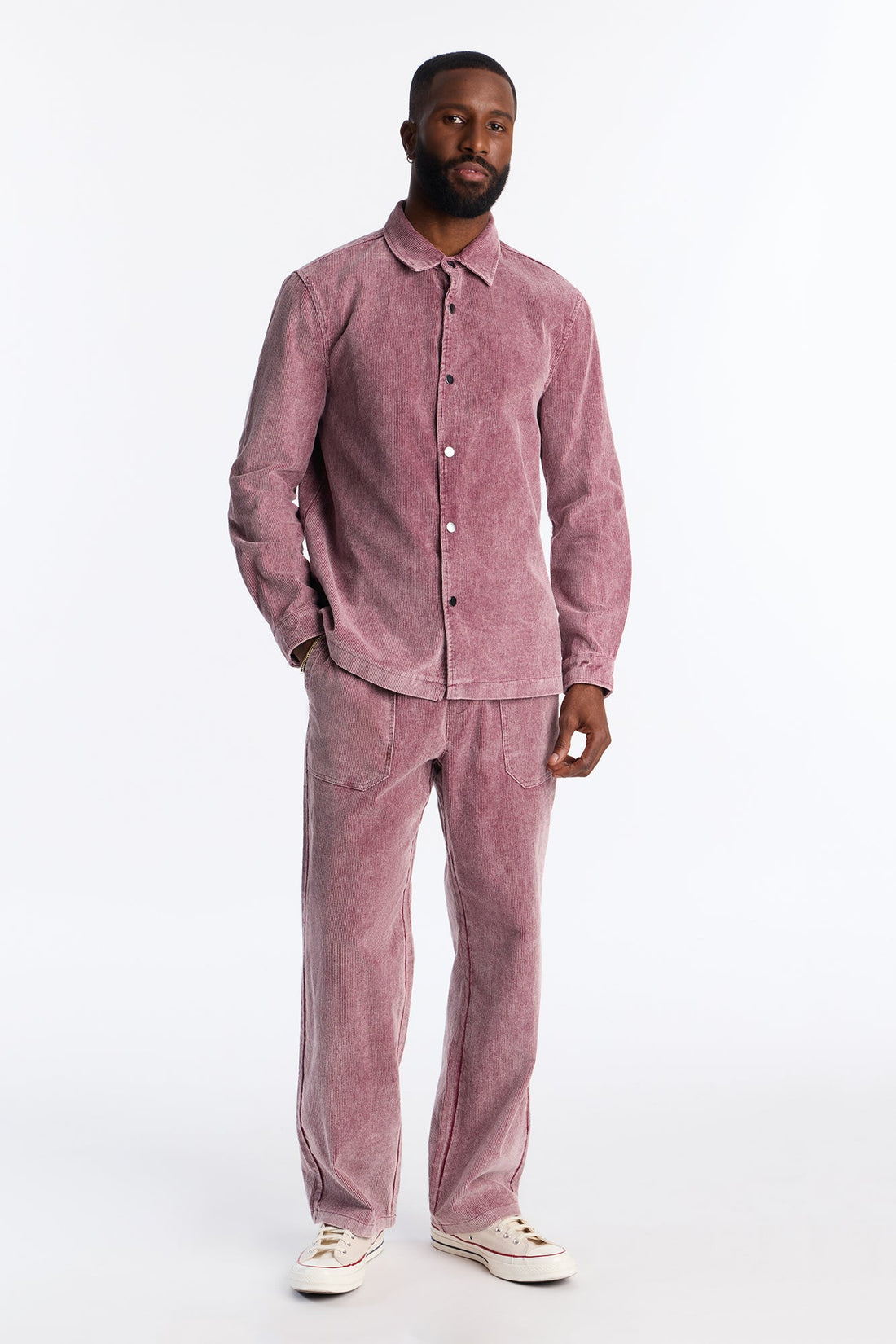 Straight Chi Town Corduroy Pant - Burgundy