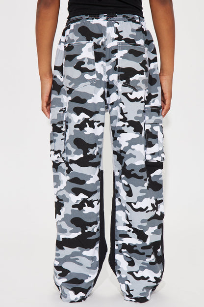 Mini Rod Camo Print Cargo Twill Pant - Camouflage