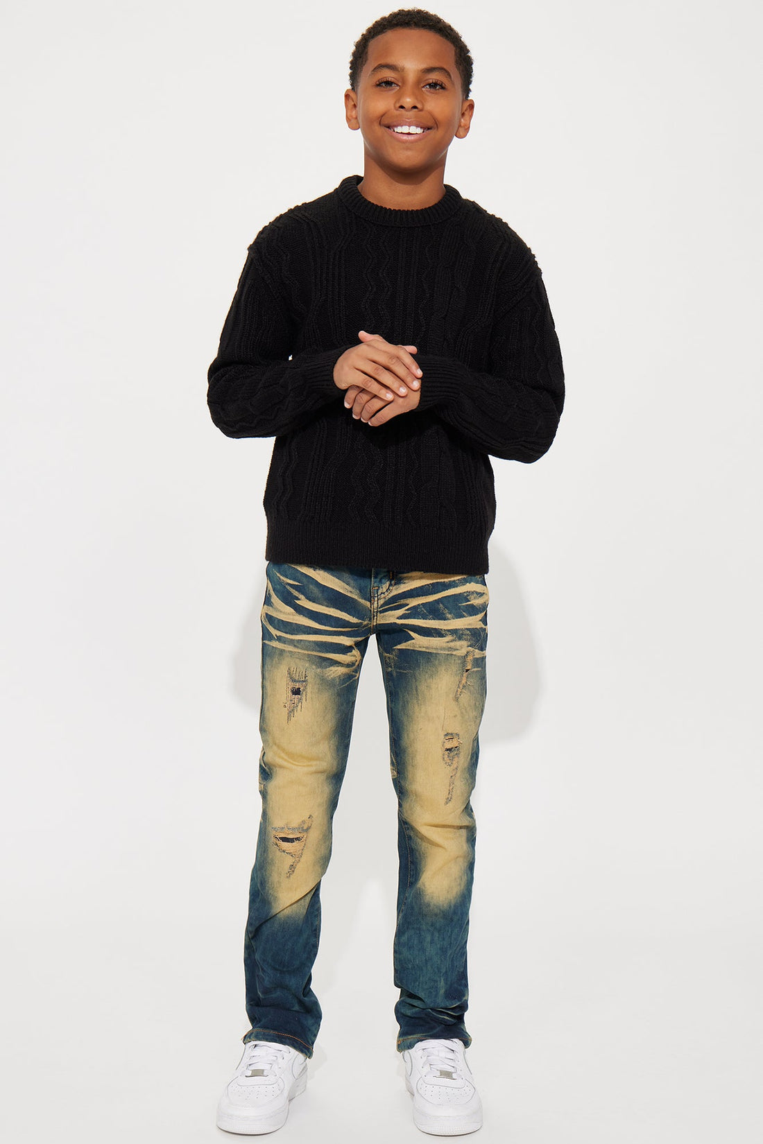 Mini Hussle Matters Stretch Denim Skinny Jeans - Medium Wash