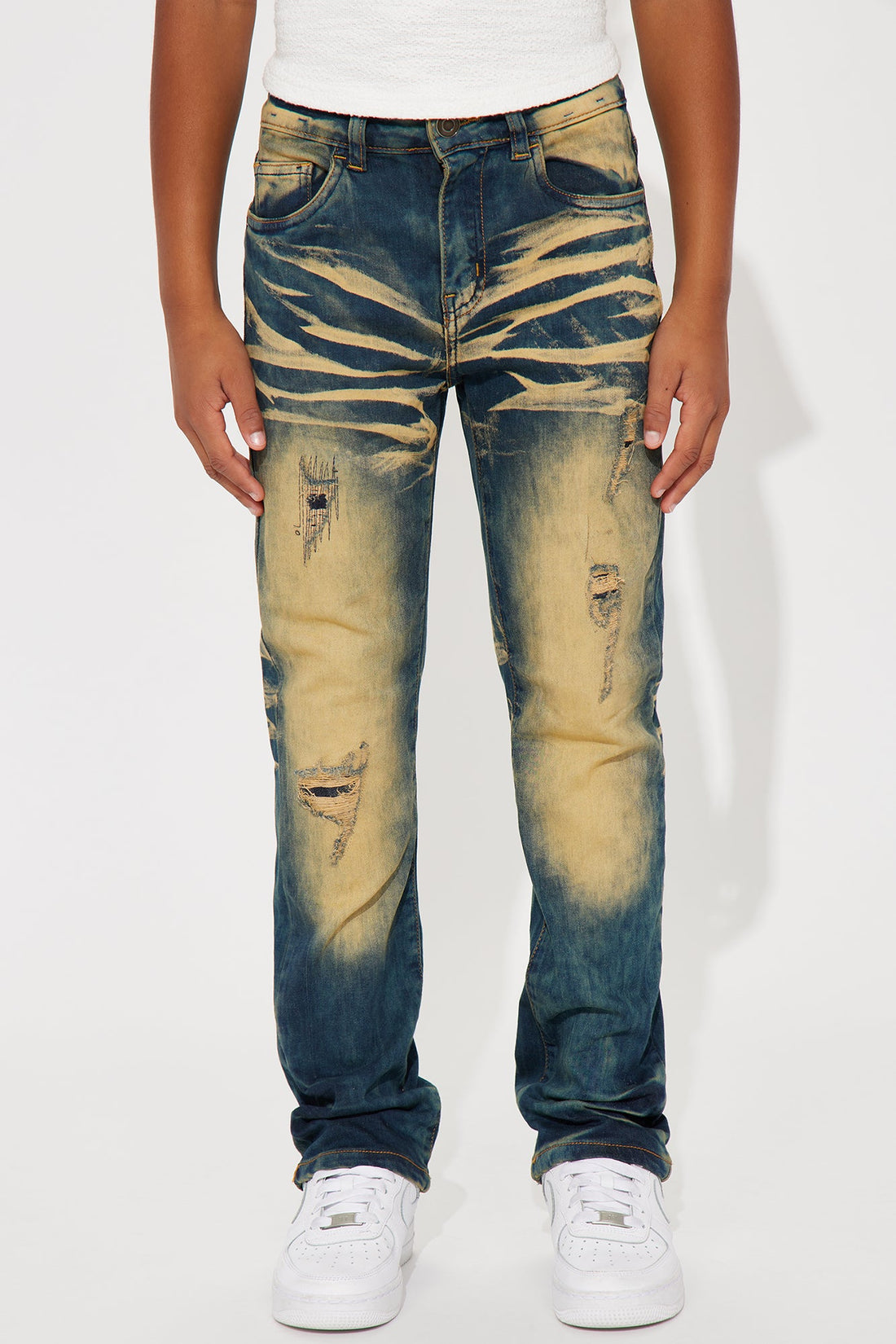 Mini Hussle Matters Stretch Denim Skinny Jeans - Medium Wash