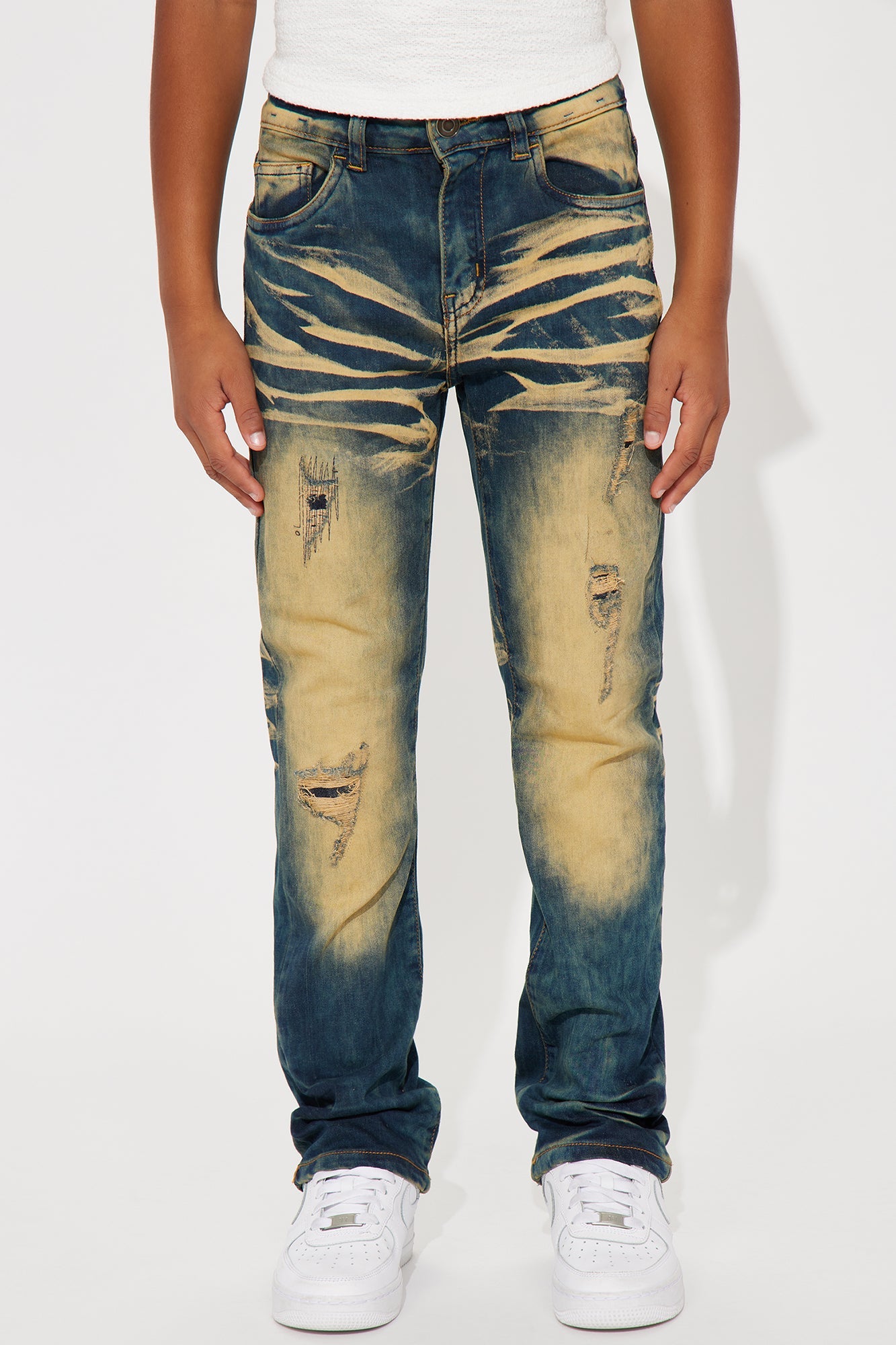 Mini Hussle Matters Stretch Denim Skinny Jeans - Medium Wash