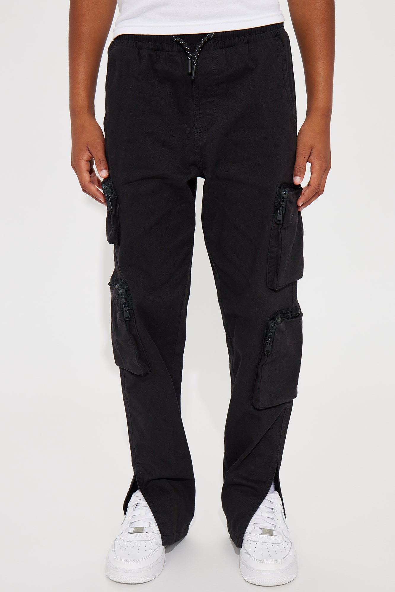 Mini Finer Things Cargo Twill Pant - Black
