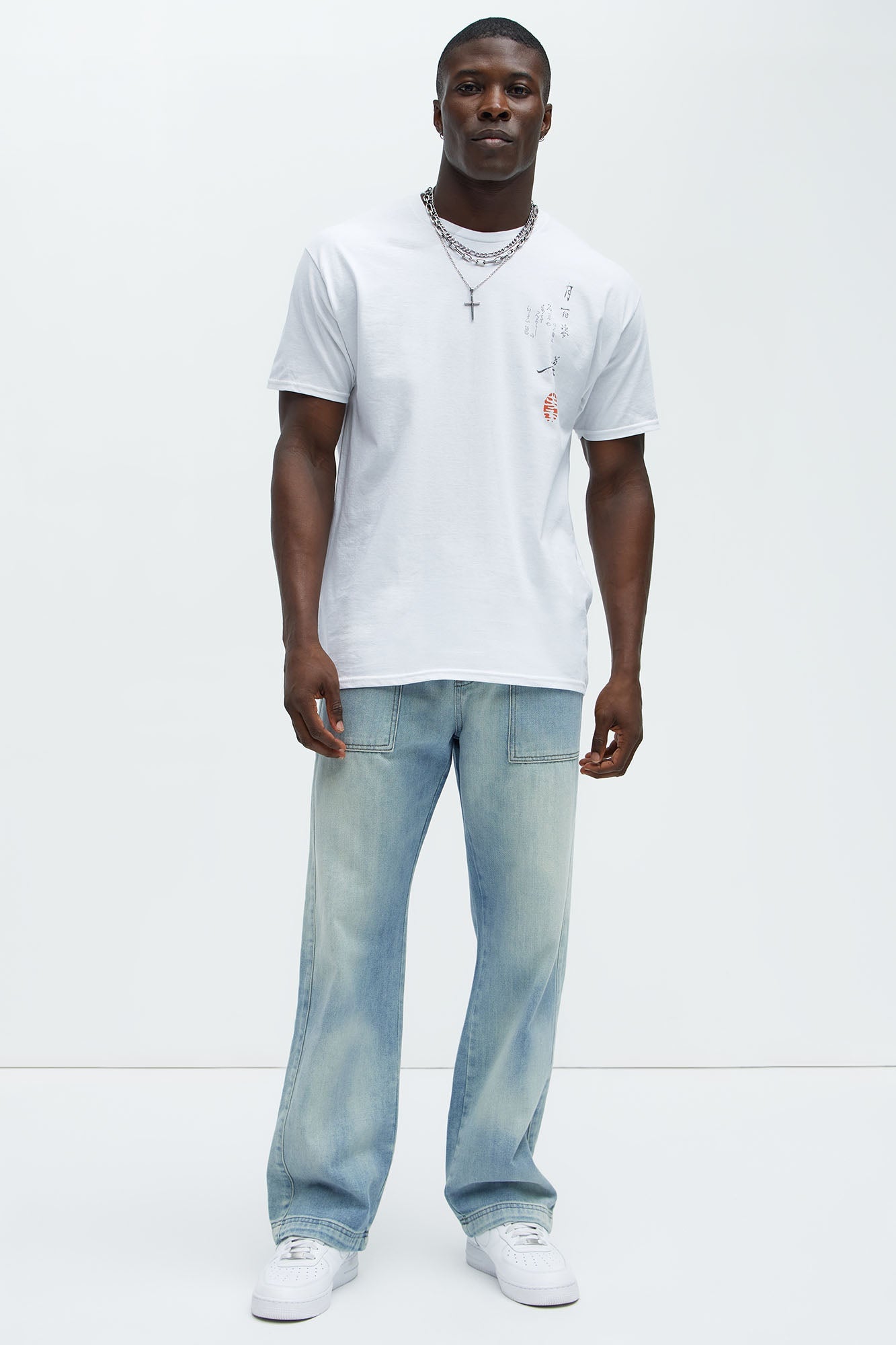 Tahir Relaxed Straight Jeans - Light Wash