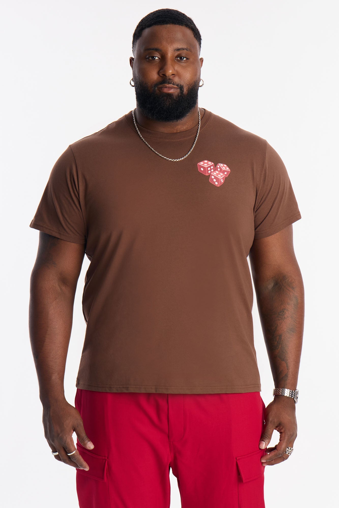 Fearless Risk Takers Short Sleeve Tee - Brown