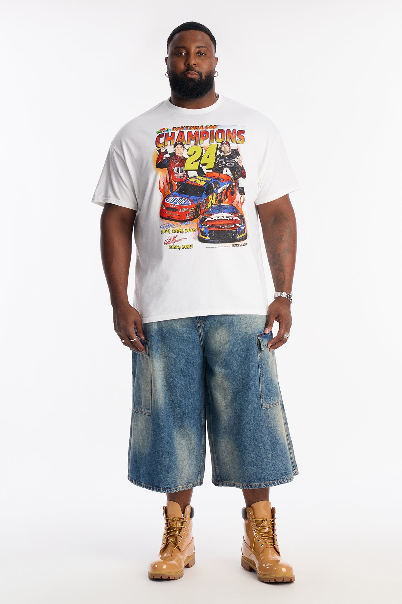 Super Baggy On Deck Cargo Denim Short - Dark Wash