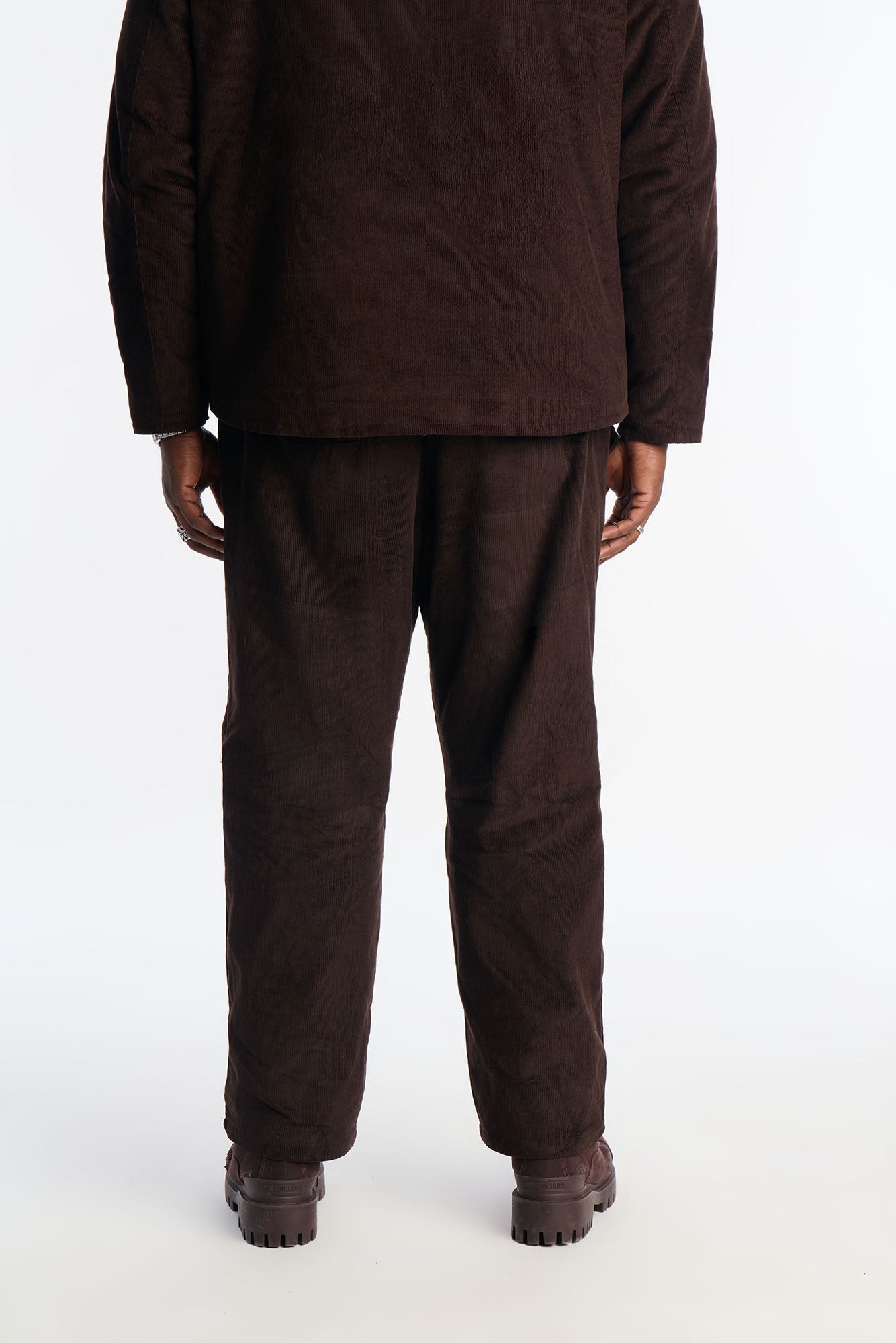 Straight Corduroy Wale Pant - Dark Brown