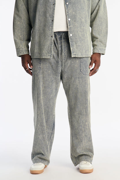 Straight Chi Town Corduroy Pant - Blue Wash