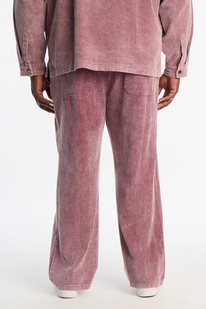 Straight Chi Town Corduroy Pant - Burgundy