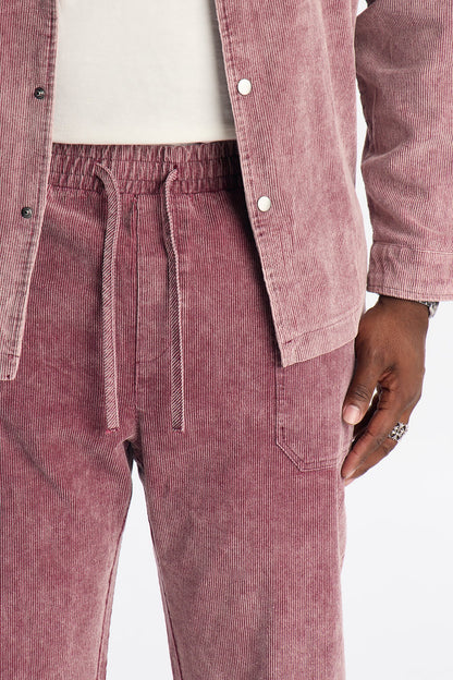 Straight Chi Town Corduroy Pant - Burgundy