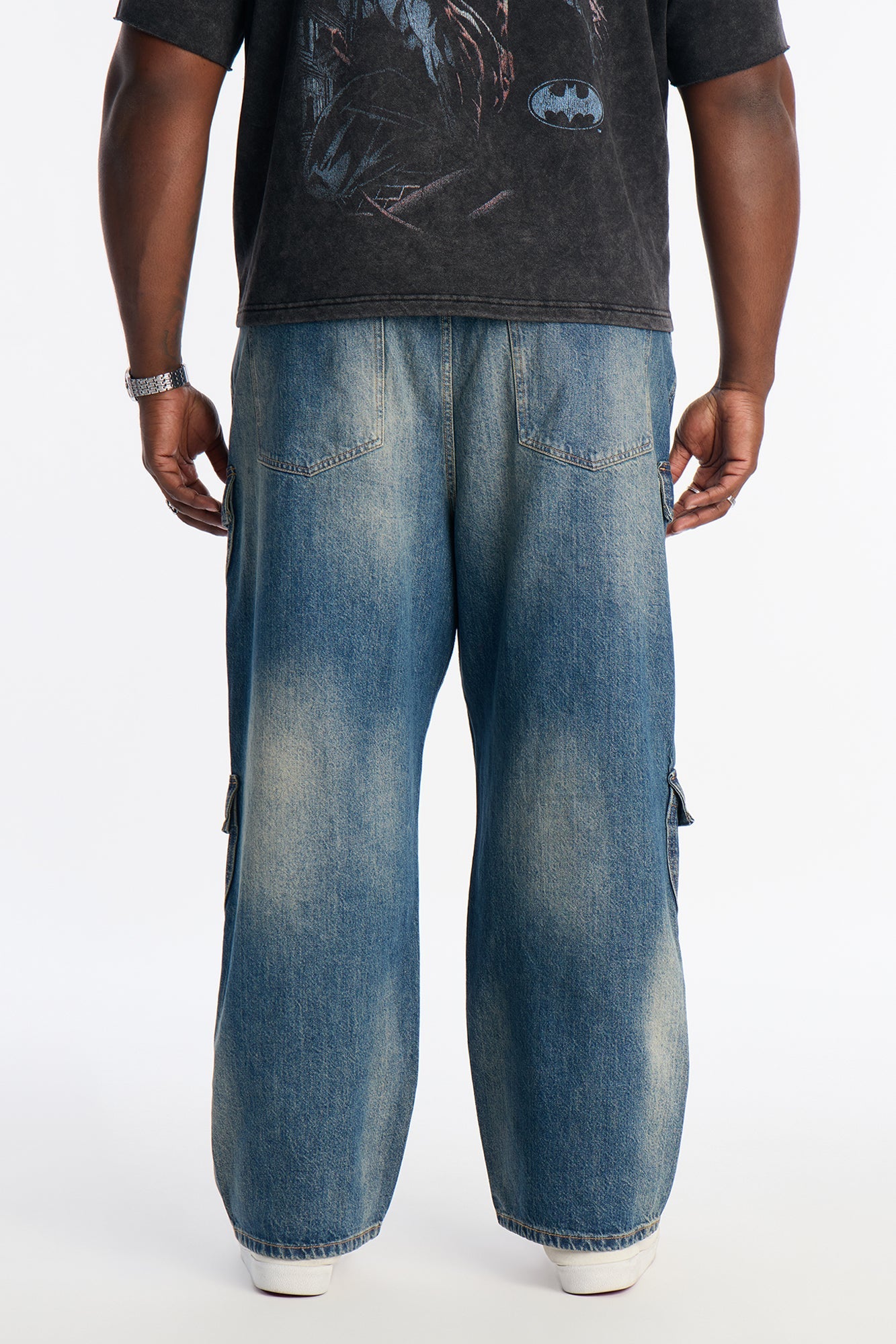 Baggy On Deck Cargo Jean - Dark Wash