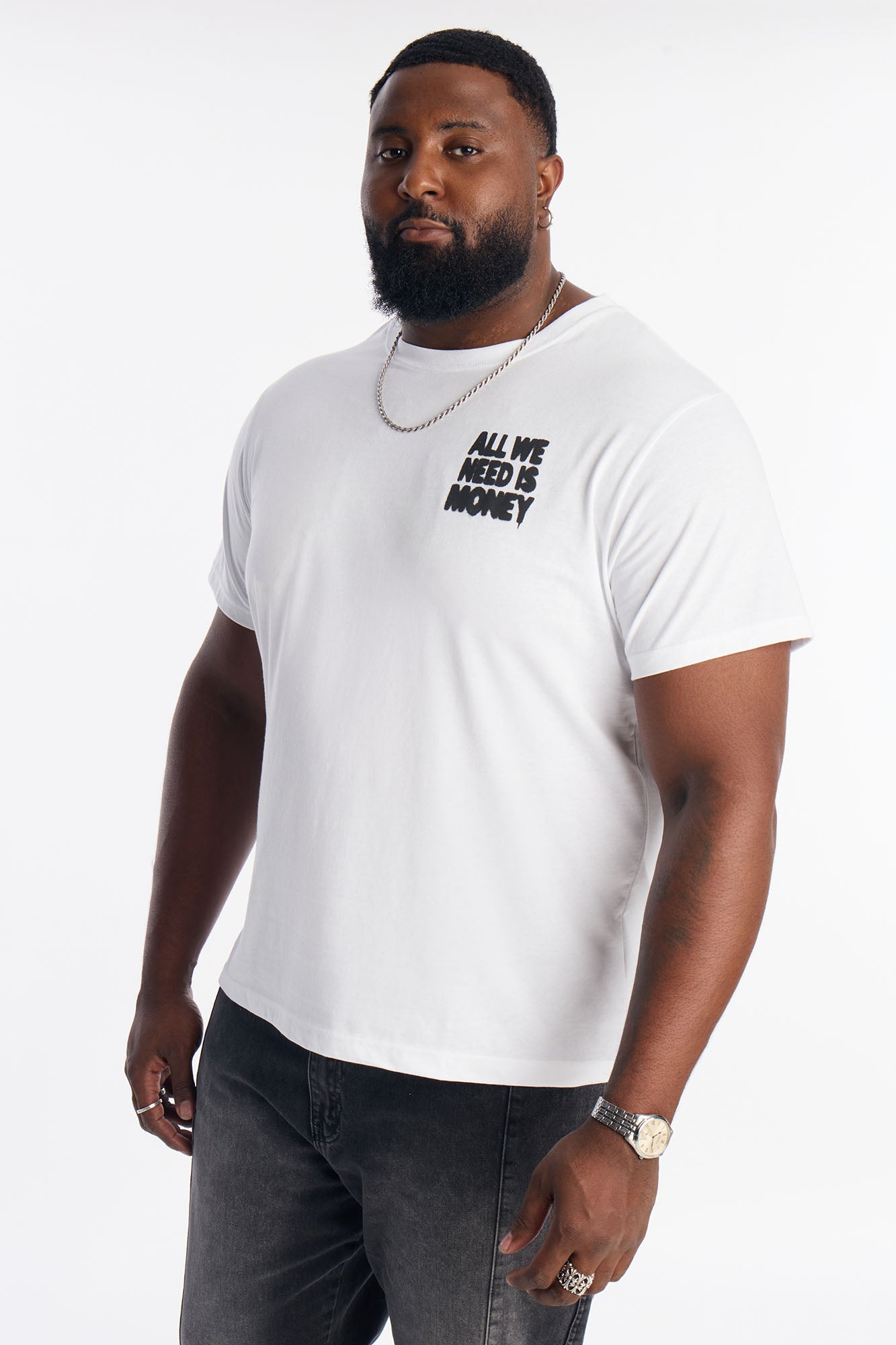 All We Need Is Money Short Sleeve Tee - White