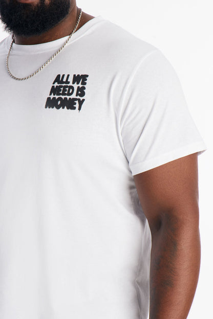 All We Need Is Money Short Sleeve Tee - White