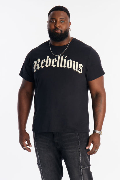 Rebellious Forever Short Sleeve Tee - Black