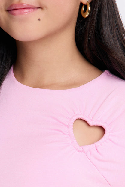 Mini Heart Feelings Pant Set - Pink