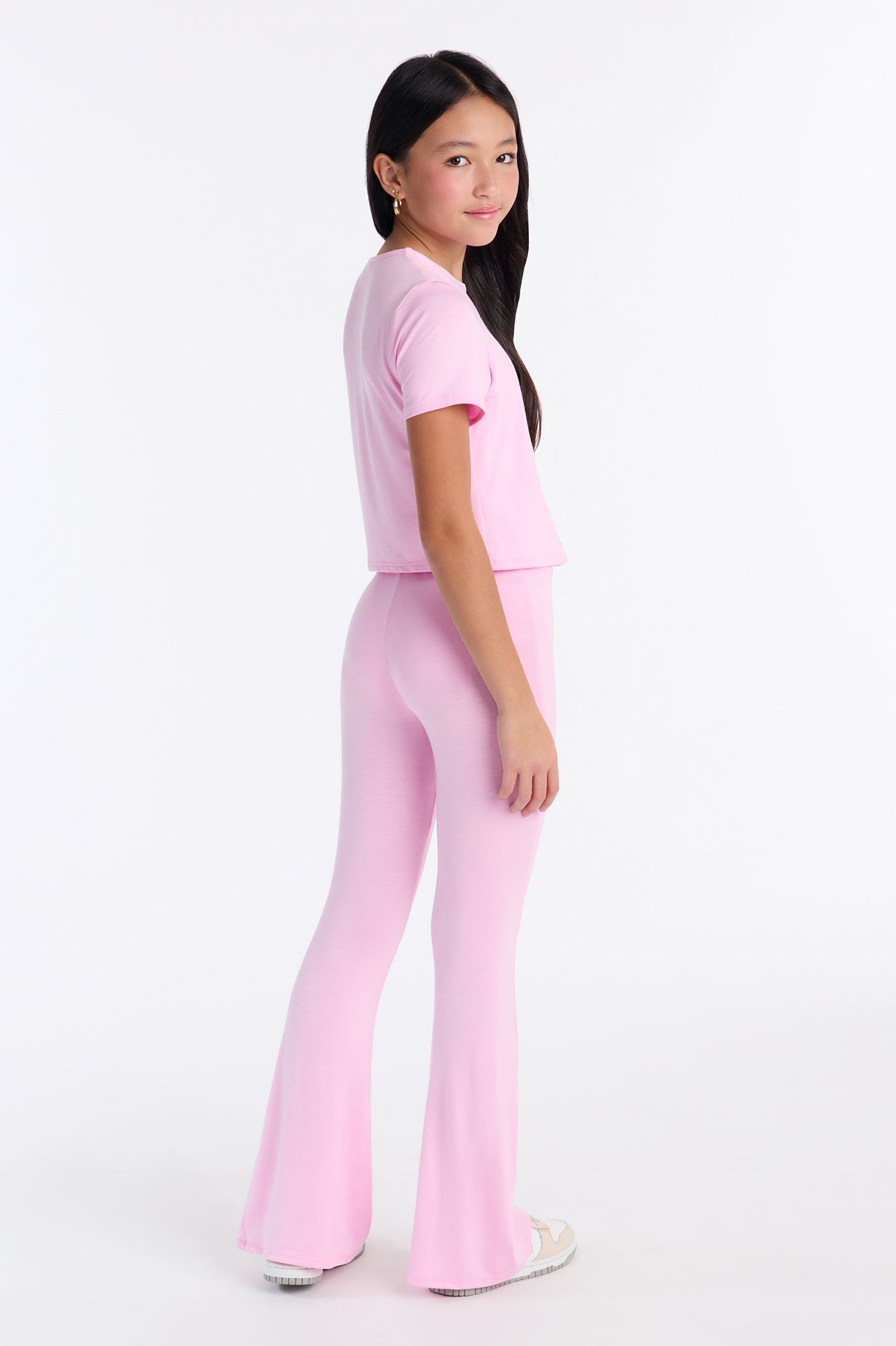 Mini Heart Feelings Pant Set - Pink