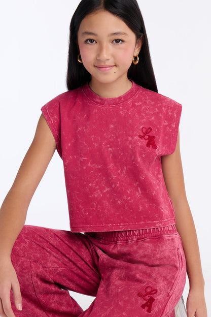 Mini Adelle Pant Set - Magenta