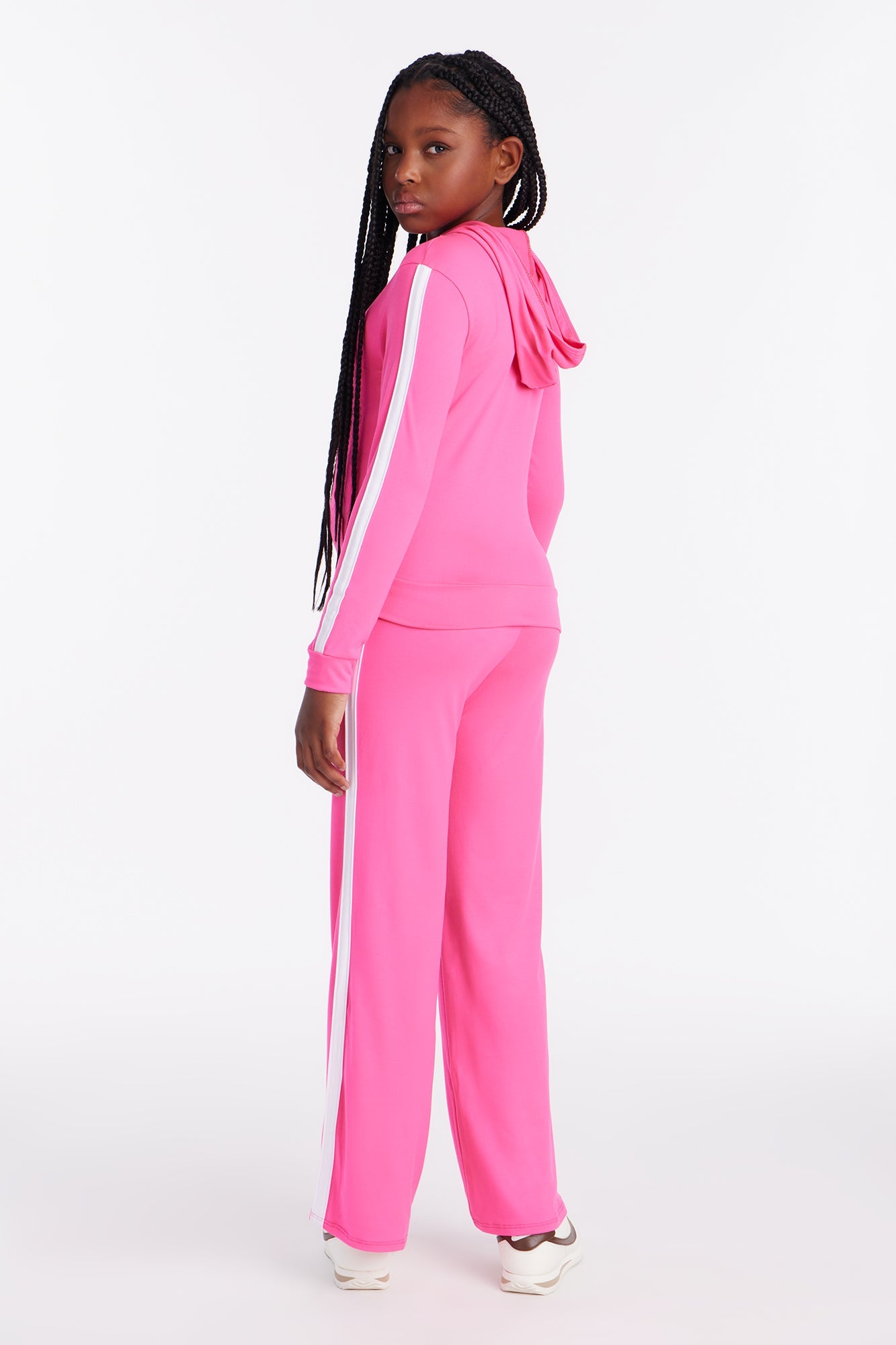 Mini Tennis Courts Wide Leg Pant Set - Pink