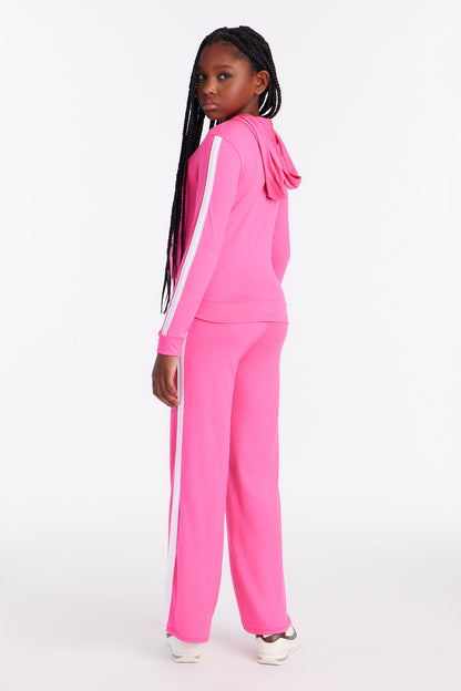Mini Tennis Courts Wide Leg Pant Set - Pink
