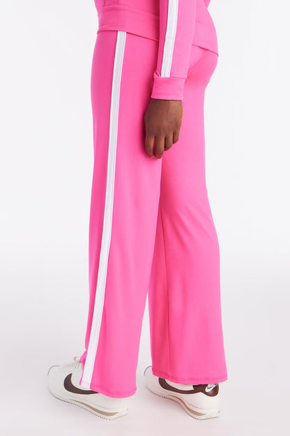 Mini Tennis Courts Wide Leg Pant Set - Pink